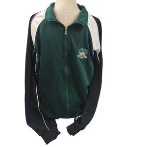 Ohio University Bobcats Green & Black Full-Zip Track Jacket Charles River Size L